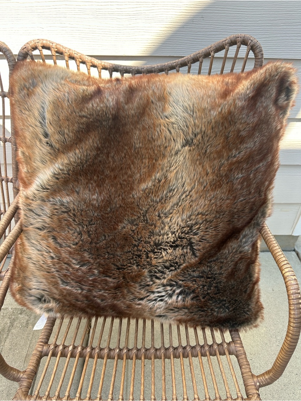 Nicole Miller Faux Fur Accent Pillow 26”x26”